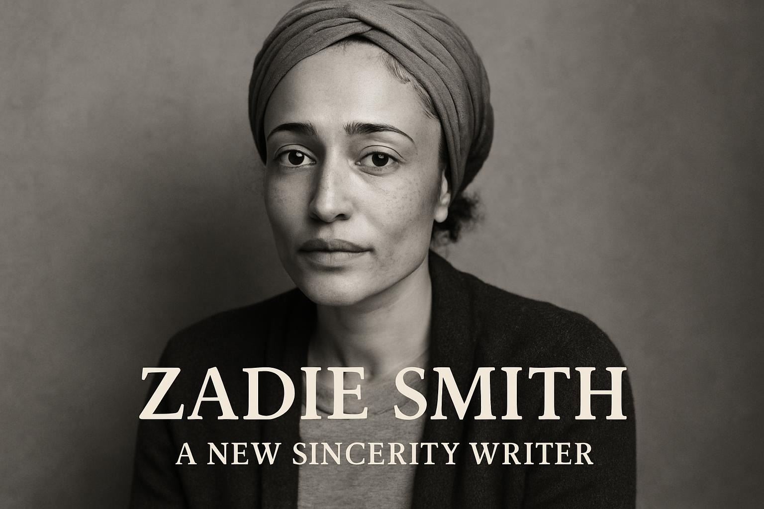Zadie Smith – A New Sincerity Writer