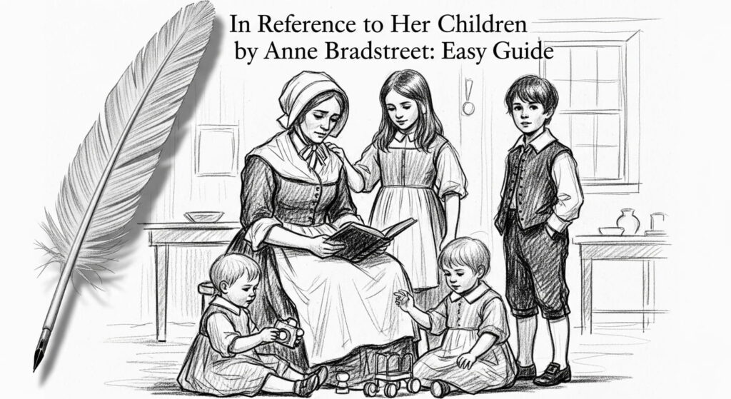 Anne Bradstreet expressing a motherโs love and care for her children