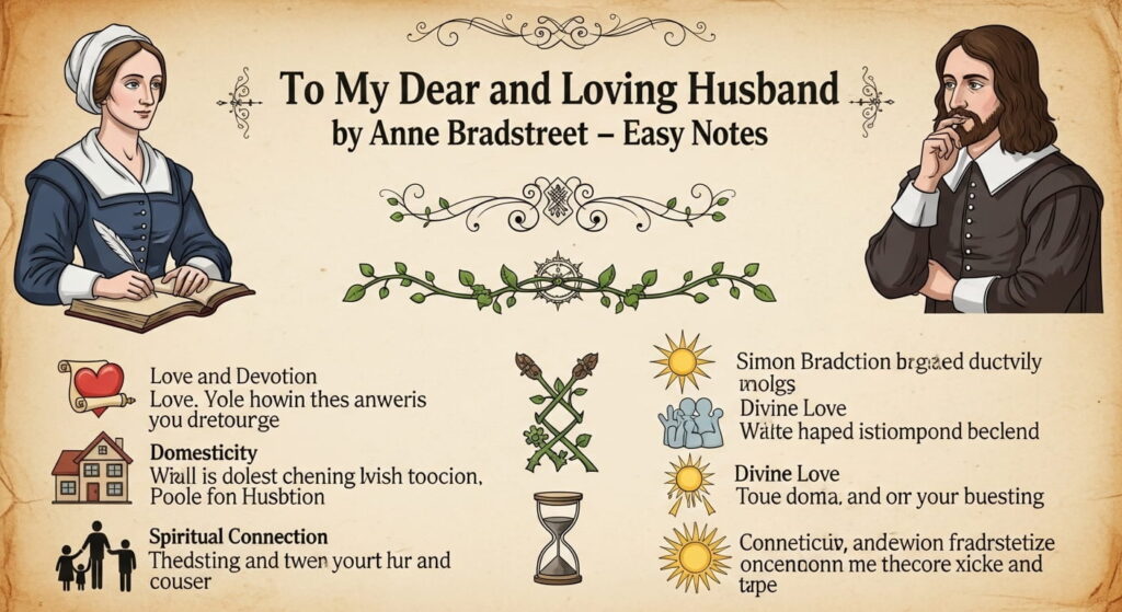 To My Dear and Loving Husband by Anne Bradstreet-Easy Notes